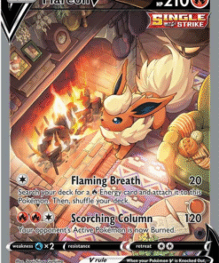 2021 Pokémon Sword & Shield Flareon V SWSH179 Holo Black Star Promo NM